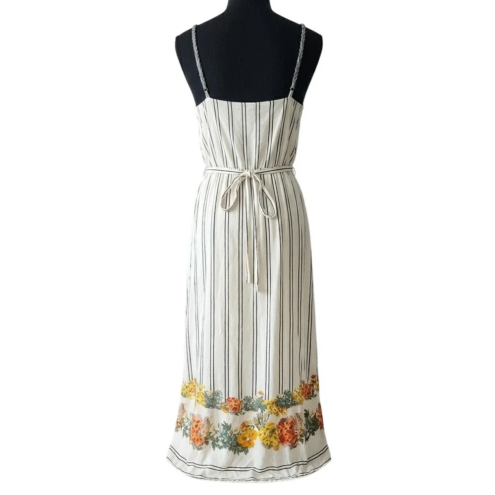 Anthropologie x FARM Rio Kasai Wrap Maxi Dress Large Petite Floral Boho NWT $198 - Picture 6 of 11
